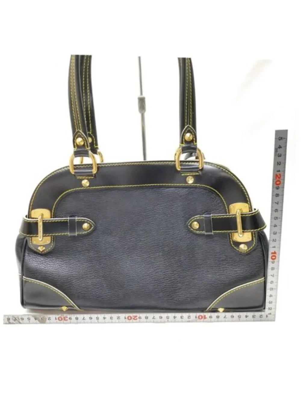 Authentic Louis Vuitton Suhali Le Radieux Black Leather Satchel Shoulder Bag